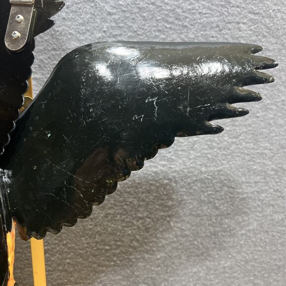 CIT Hand Painted 14” Yellow Parrot Bird On Branch Wall Mount Decor Sculpture - Picture 7 of 13